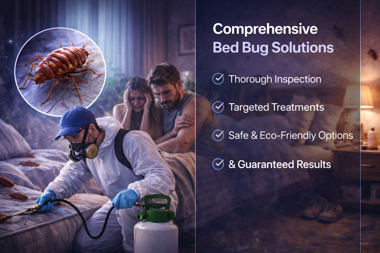 Professional bed bug treatment support