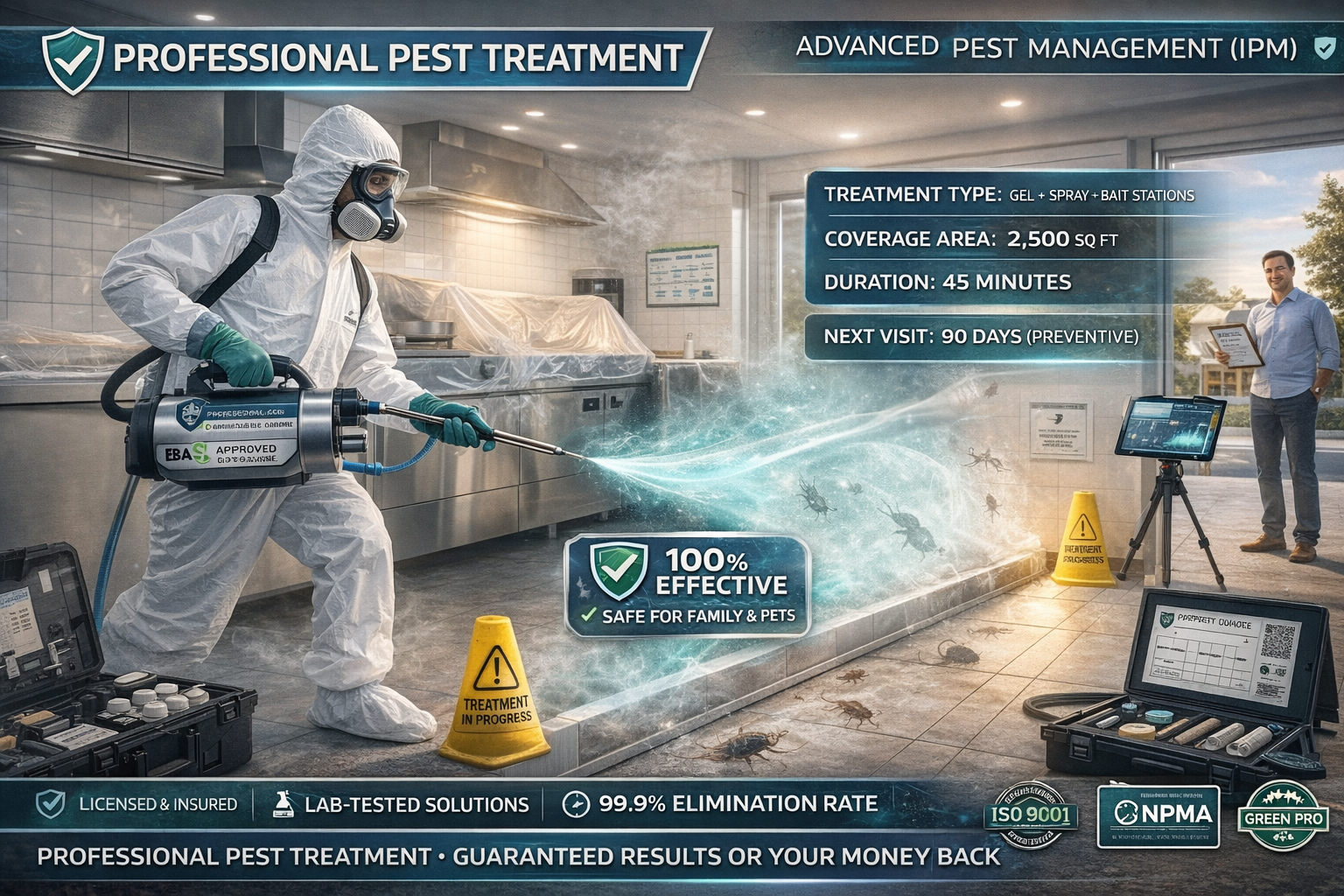 Professional pest treatment